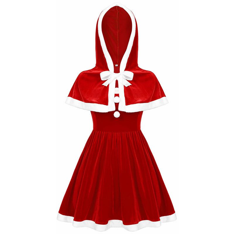 Women's Costumes Hooded Cape Christmas Party