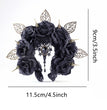 Dark Bird Bone Hair Hoop Halloween Rose