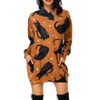 Halloween Theme Printed Casual Loose Mid-length Dress