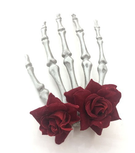 Dark Halloween Women Dress Up Cute Skull Barrettes Ornament