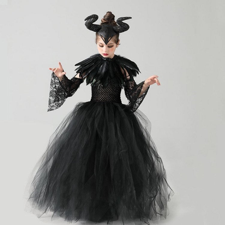 Girl Halloween Costume Witch Dress Dress
