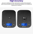 Food Kitchen Scale, Digital Mechanical Weighing Scale, Grams and Oz for Weight Loss,Cooking, and Baking, Black