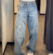 Women's Fashion Casual Loose High Waist Wide Leg Pants