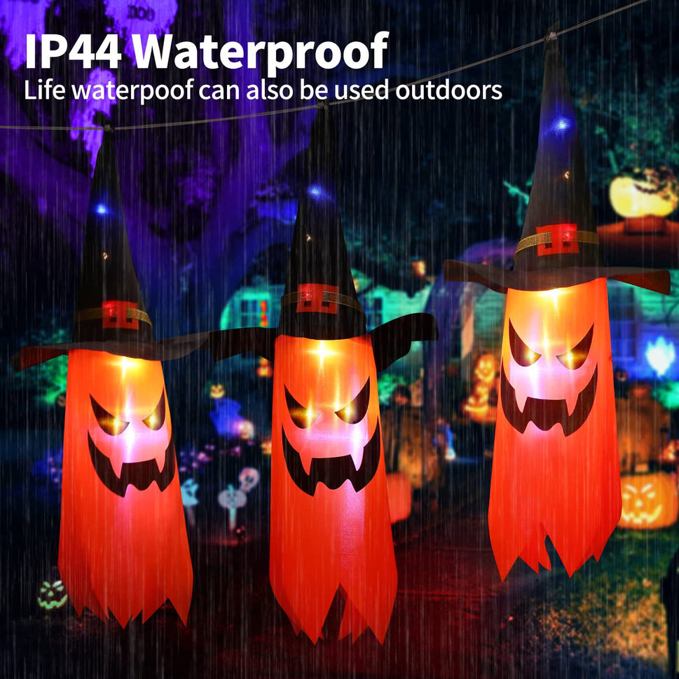 5 String Wizard Hats Halloween Decoration String Lights Horror