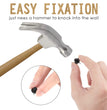 Push Pins Picture Hangers Double Headed Thumb Tacks Wall Hooks for Wall Hangings Picture Hangers Nails Small Photo Hanging Hook Pins for Home Office Photo Decor(Black,50 Pieces)