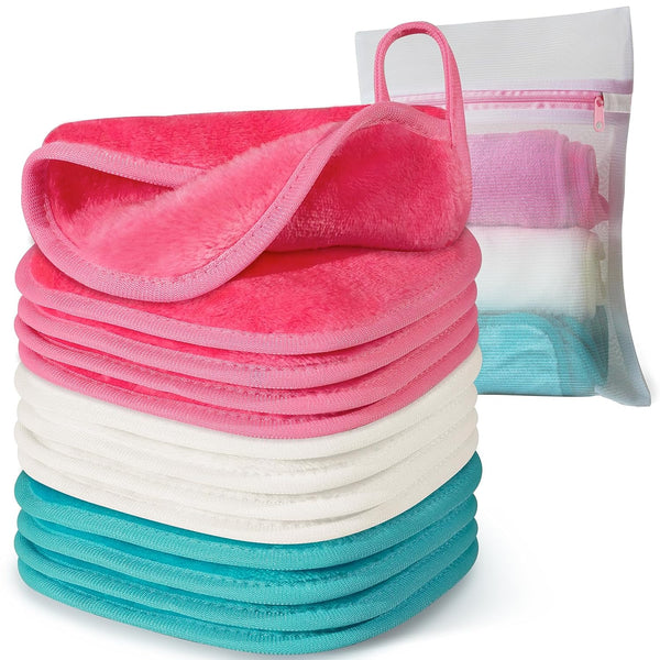 Reusable Makeup Remover Cloths, 12-Pack