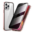 Privacy-proof Magneto Phone Case Double Sided Metal Frame