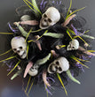 Halloween Black Mesh Skull Garland Party Layout Props