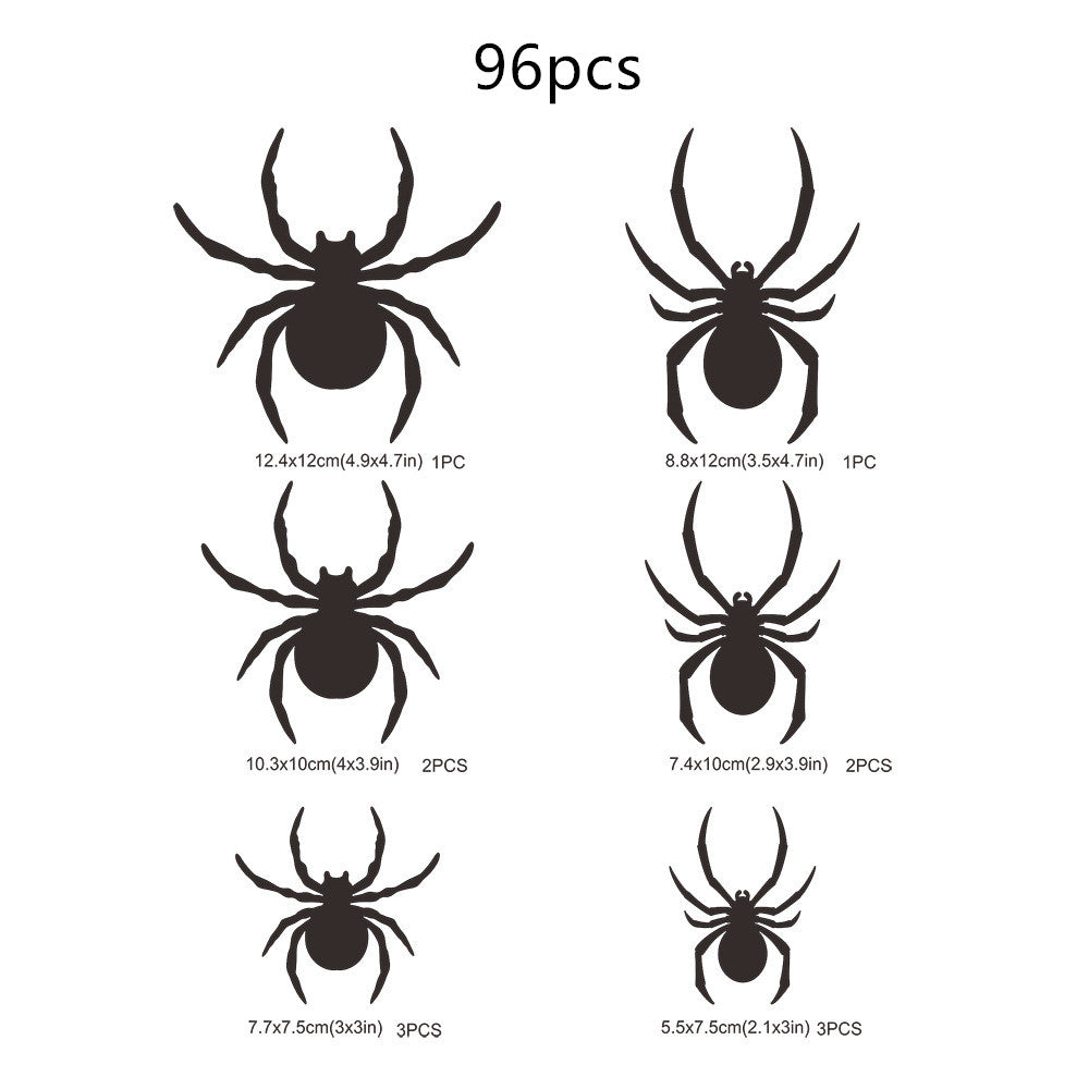 Halloween Bat Spider Wall Stickers Three-dimensional Decoration Window Scene Layout Wall Stickers 12