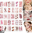 Halloween Scar Pattern Tattoo Stickers Waterproof