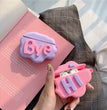 AirPod 2 Case 3D HI BYE Cloud Letter Cartoon Soft Silicone Wireless Earphone Cases For Apple Airpods Case Cute Cover