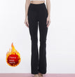 Fleece-lined Yoga Bootleg Pants High Waist Hip Lift Outdoor