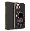 3D Astronaut Phone Case Anti-Drop Electroplating Bracket
