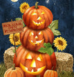 Diamond Painting Halloween Embroidery Pumpkin Full Square Diamond Mosaic Cartoon