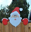 Christmas Themed Fence Garden Top Decoration