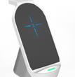 Vertical Three-in-one Wireless Charger 15W Fast Charge Dual-coil Desktop Stand Wireless Charger