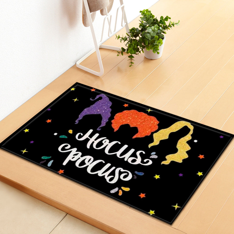 Halloween Alphabet Kitchen Bedroom Entry Mat