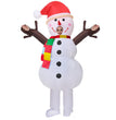 Christmas Old Man Snowman Gingerbread Man Inflatable Clothing