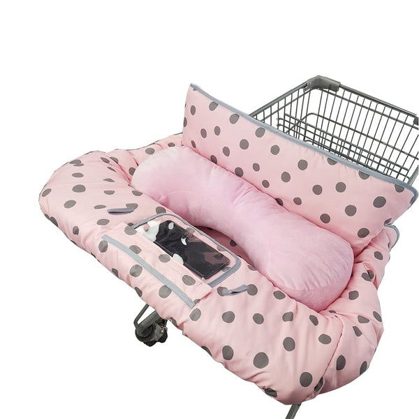Pink Shopping Cart Cover & High Chair Cover