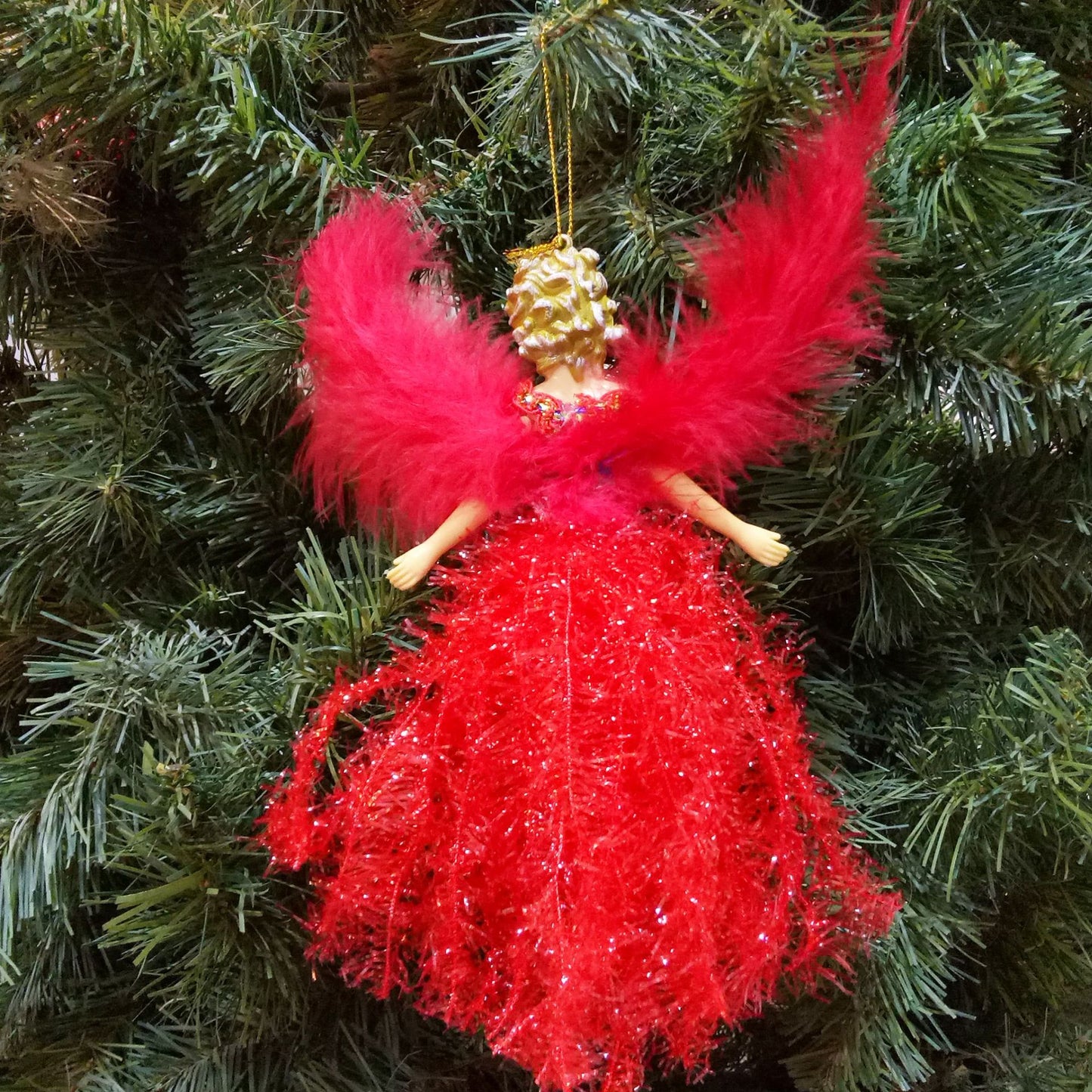 Christmas Children's Cute Doll Plush Angel Pendant