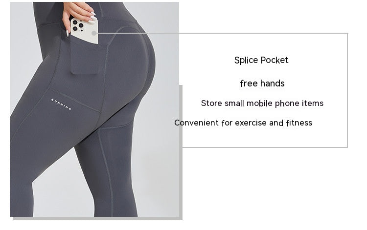 Women's Plus Size Sports Pocket Fitness Trousers