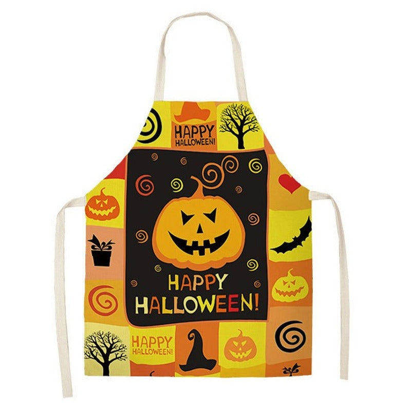 New Hot Sale Halloween Cotton And Linen Apron