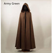 Women's Fashionable Halloween Medieval Tweed Cloak