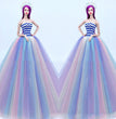 Colorful Flashing Big Wedding Dress Toy Princess Christmas Halloween