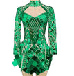 Tight-fitting Hip-pack Fringed Brightly Drilled Mesh Costumes