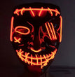 Compatible with Apple, Halloween Glowing Mask Black V Face Mask Grimace