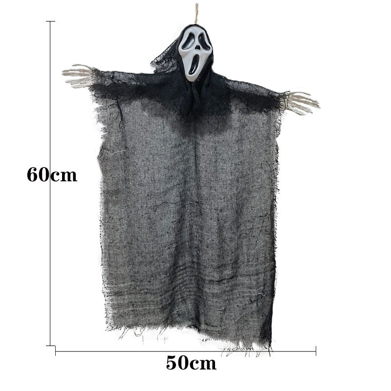 Halloween Venue Layout Props Ghost Face Door Hanging