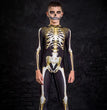 Halloween Skeleton Skull Digital Print Skinny Jumpsuit