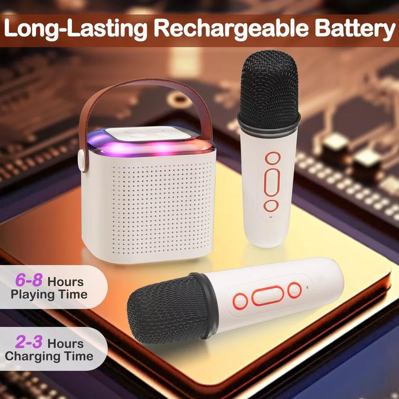 Portable Karaoke Machine - Wireless Speaker with High-Definition Mic - Enhanced Bass & Seamless Connection - Perfect for Adult Home Parties, Birthday Celebrations