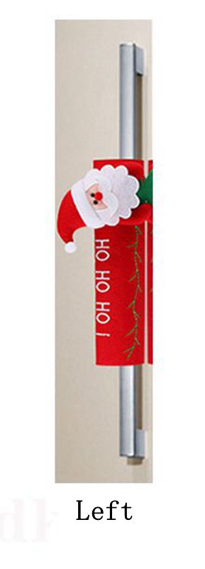 Christmas Ornaments Elderly Snowman Deer Christmas Refrigerator Handle Set
