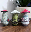 Halloween Mushroom Sculpture Resin Craft Ornament