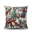 Christmas linen pillowcase