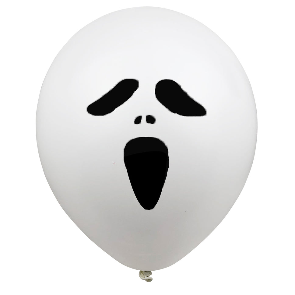 10 PCs Halloween Grimace Spider Witch Bat Rubber Balloons 12-inch Printed Balloon