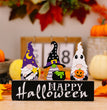 Halloween Decorations Ghost Festival Dwarf Pumpkin Wooden Decoration