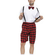 Fashion Halloween School Uniform Plaid Set