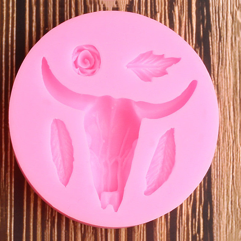 Halloween Skull Silicone Fondant Cake Mold