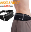 Slim Running Belt, Workout Fanny Pack for Men Women,Exercise Waist Pack for Apple Iphone Holder, Runner Belt for Running Walking Cycling Camping Gym