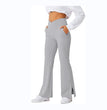 Spring Women's Workout Exercise Pants Akimbo Pants Split Flared Pants