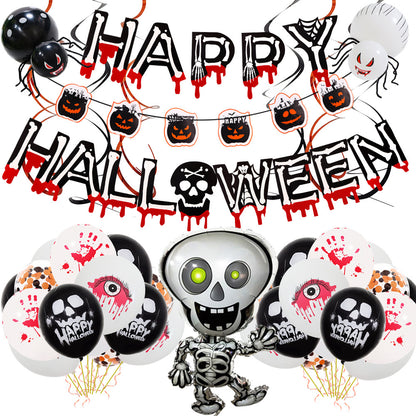 Halloween Aluminum Film Balloon Pumpkin Head Bat Spider
