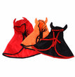 Halloween Pet Dog Cat Horn Cloak Cape