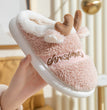 Christmas Shoes Winter Home Slippers Elk Soft Cozy Bedroom Slipper Slip On House Shoes