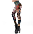 Halloween Skull Pattern Print Ladies Leggings