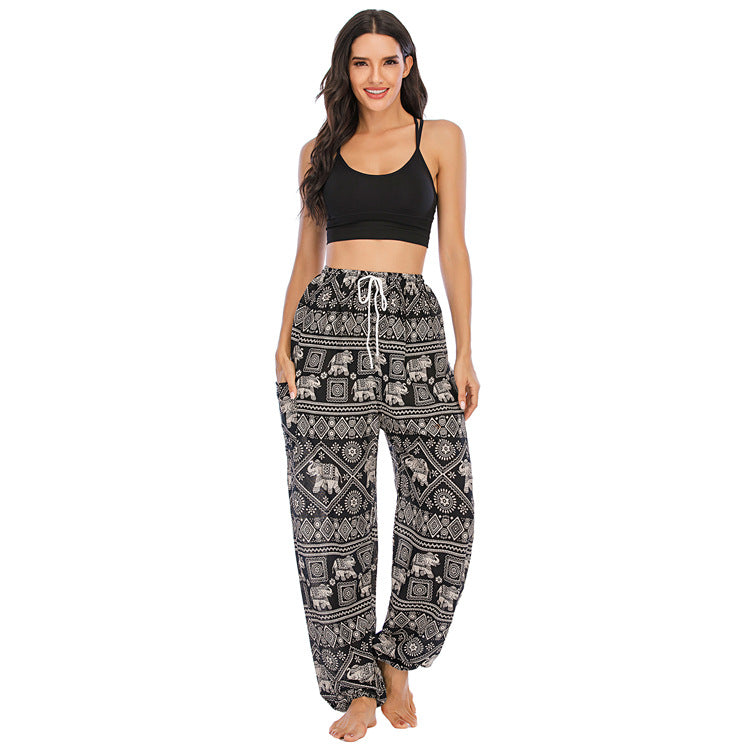 Yoga Clothes Women's Casual Laced Pants