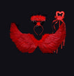Wings Props Flower Girl Dress Up Halloween Christmas Show Feather Wings