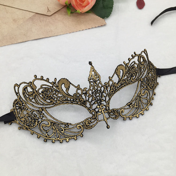 Halloween Half Face Lace Mask Small Pointed