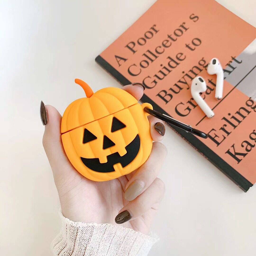 Halloween Pumpkin Headset Protective Cover Silicone
